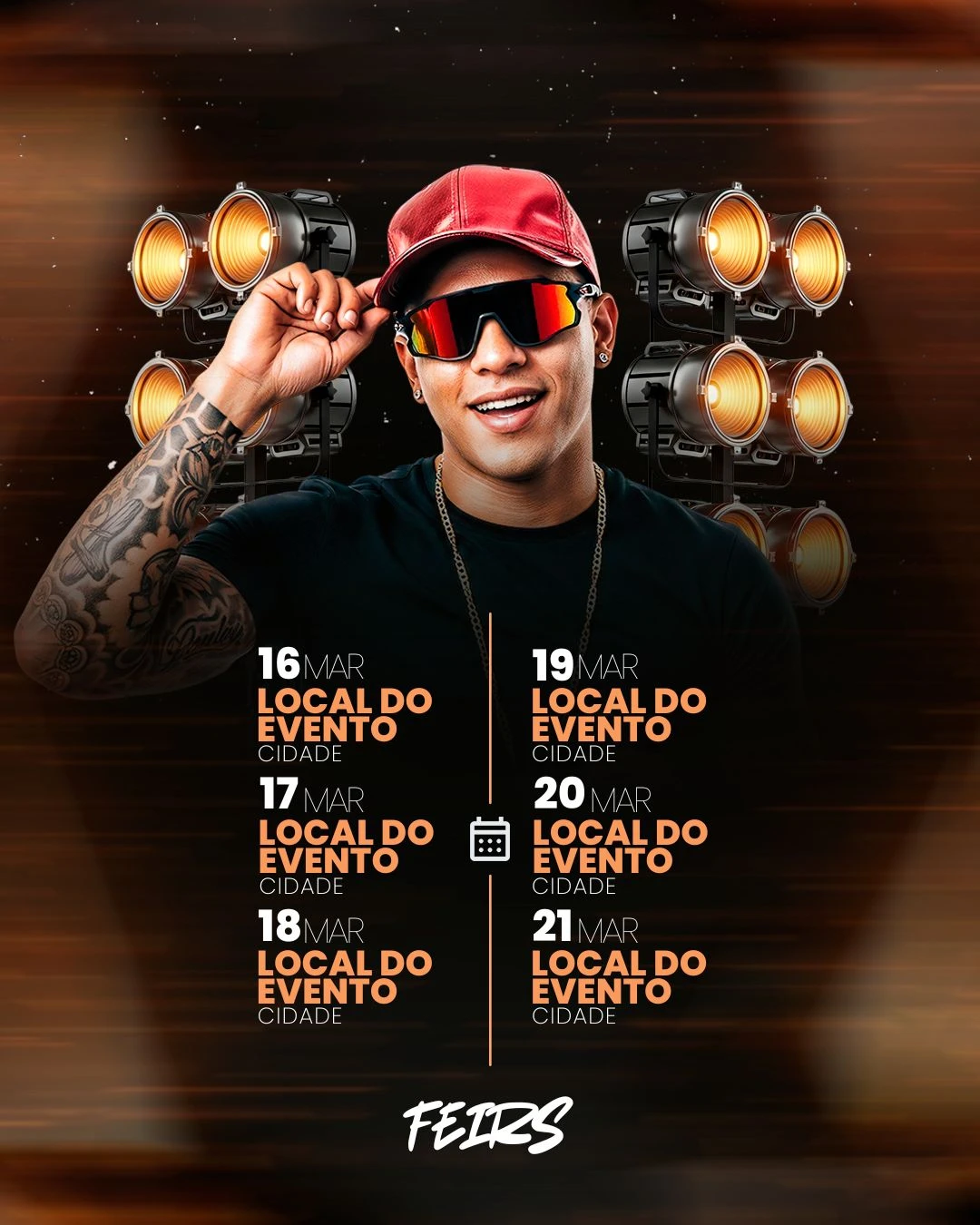 Agenas Feids | Agendas | Arte para Músicos Editável no Canva | Cartaz Agenas Feids | Agendas | Arte para Músicos Editável no Canva | Cartaz