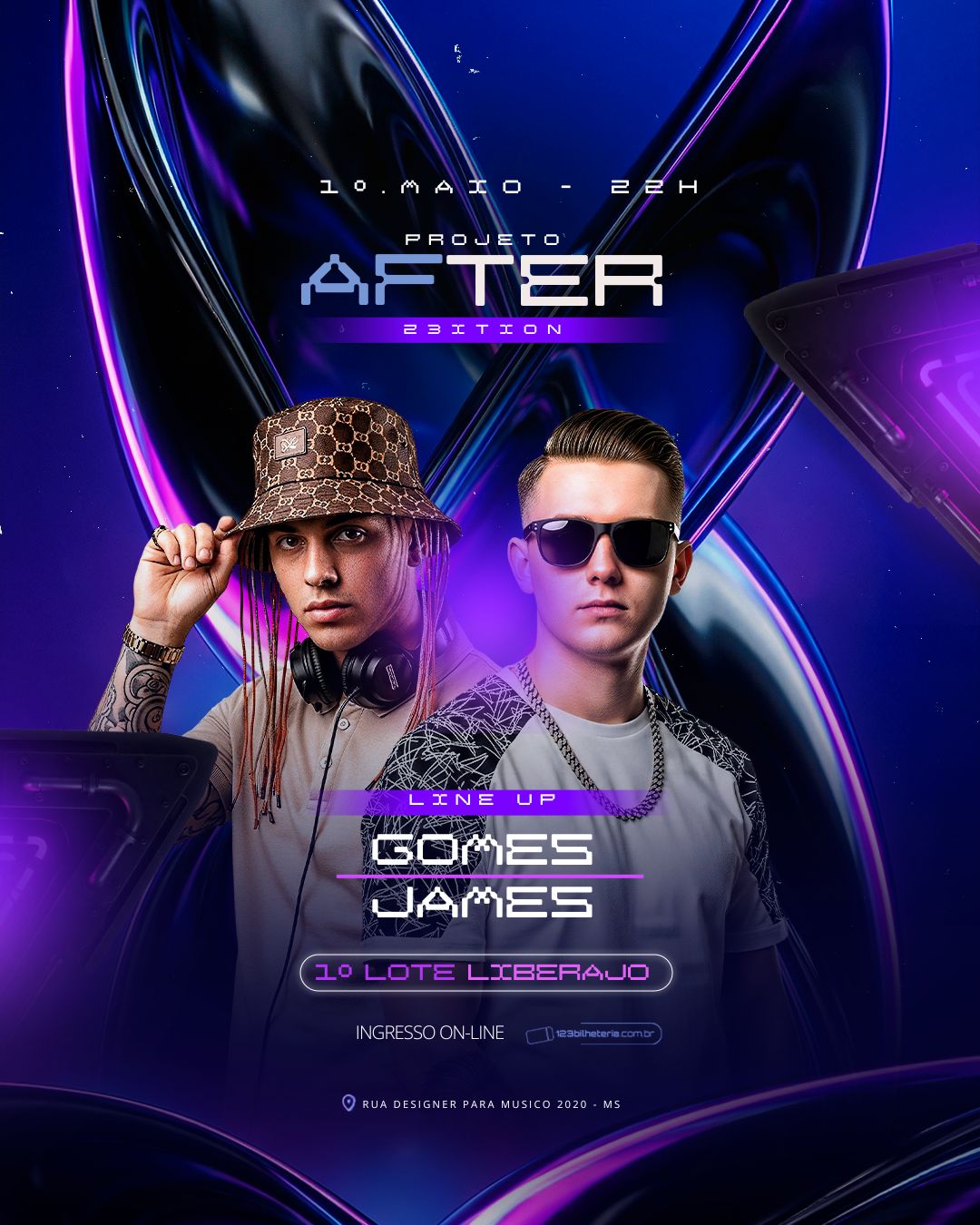 Projeto After | Eventos | Arte para Músicos Editável no Canva | Cartaz Projeto After | Eventos | Arte para Músicos Editável no Canva | Cartaz